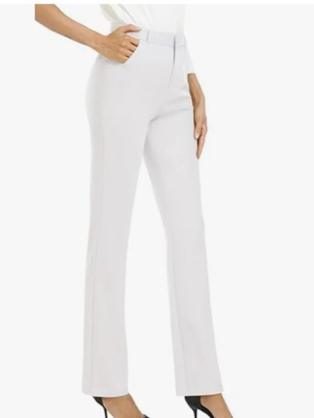 iChosy Women's Stretchy Straight Leg Dress Work Pants Extra Tall - Picture 1 of 7